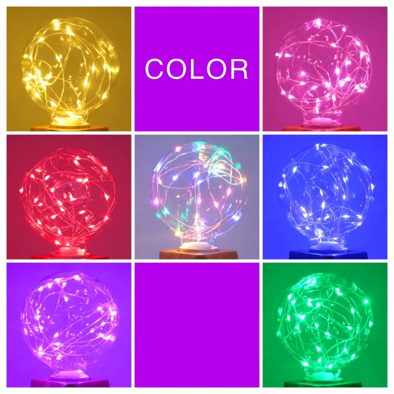 E27 G95 dekoratív LED gömbizzó