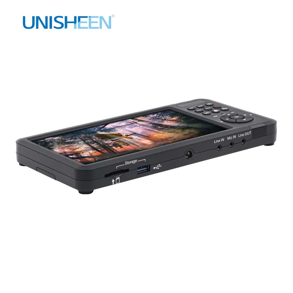 UNISHEEN HD Video Capture Box 2 Channel HDMI Picture-in-Picture Video Recorder with Screen MP4 Support SD Card U Disk Storage 10
