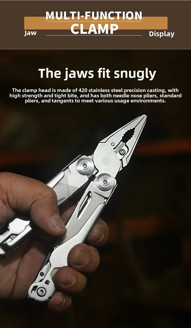 Folding Stainless-Steel Pliers Multitool