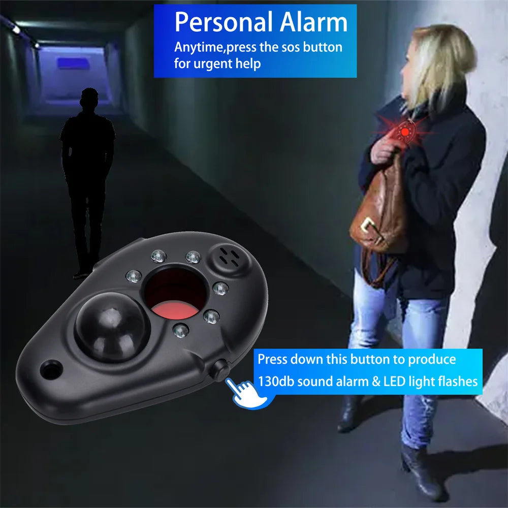 Portable Professional Anti-Spy RF Detector, Wireless Signals Scanner, GPS Tracker, Bug Finder, Hidden Camera, GSM Audio Devices