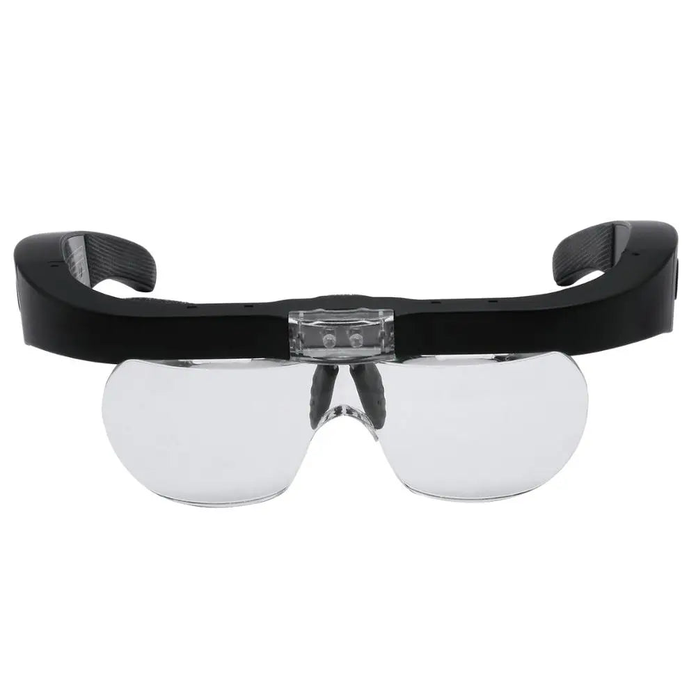 USB Rechargeable LED Magnifying Glasses - 4 Lenses