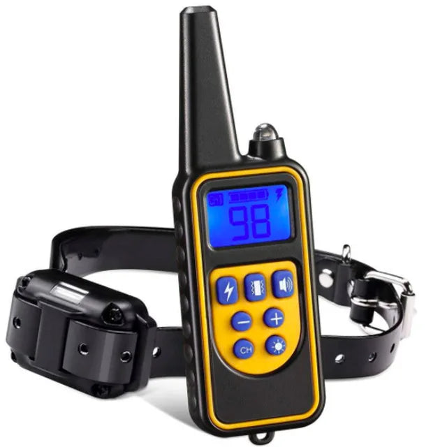 Electric Pet Dog Training Collar Shock Training Collar Electronic Remote Control Waterproof Rechargeable 