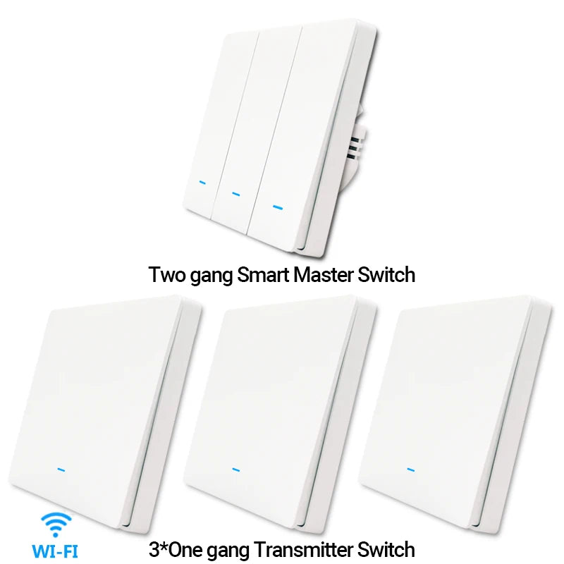 Interrupteur mural Tuya WiFi et options RF433