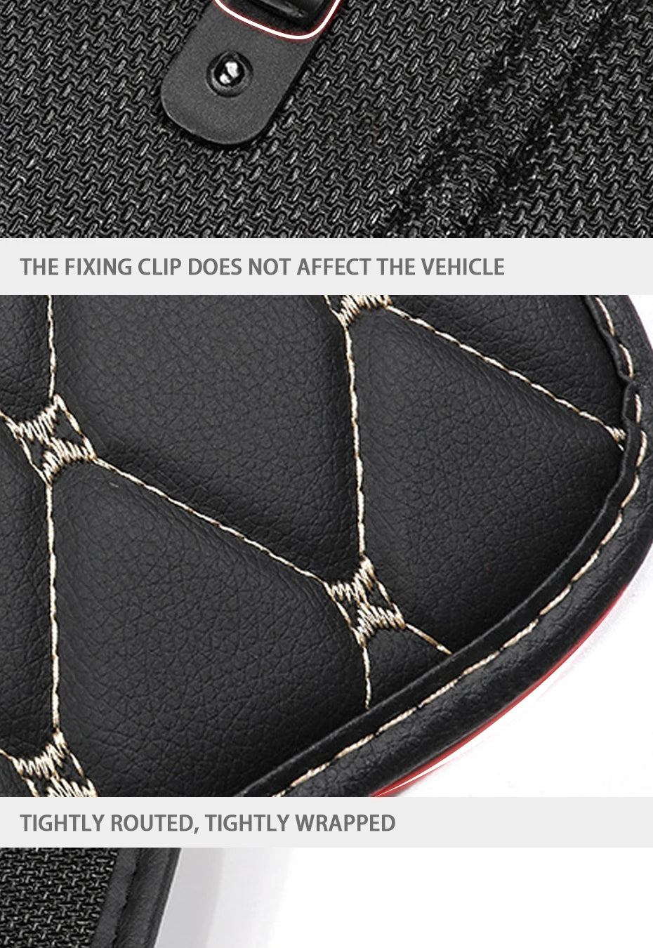 PU Leather Car Anti-Kick Mats Auto Seat Back Protector Cover Car Back Seat Organizer with Storage Pockets Interior Accessories
