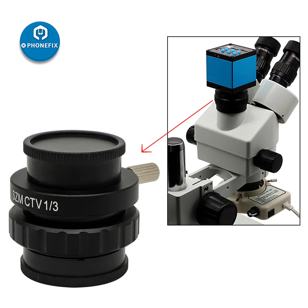 Adapter optyczny C-Mount do mikroskopu - opcje SZM