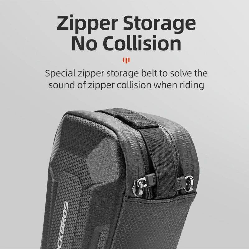 Hard Shell Bicycle Top Tube Bag 1.5L Waterproof
