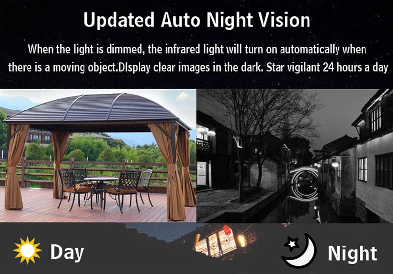 5MP Wireless Security Camera Outdoor WiFi Night Vision IP66