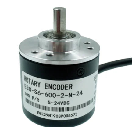 Codificador rotativo incremental, 5–24 V, eixo de 6 mm
