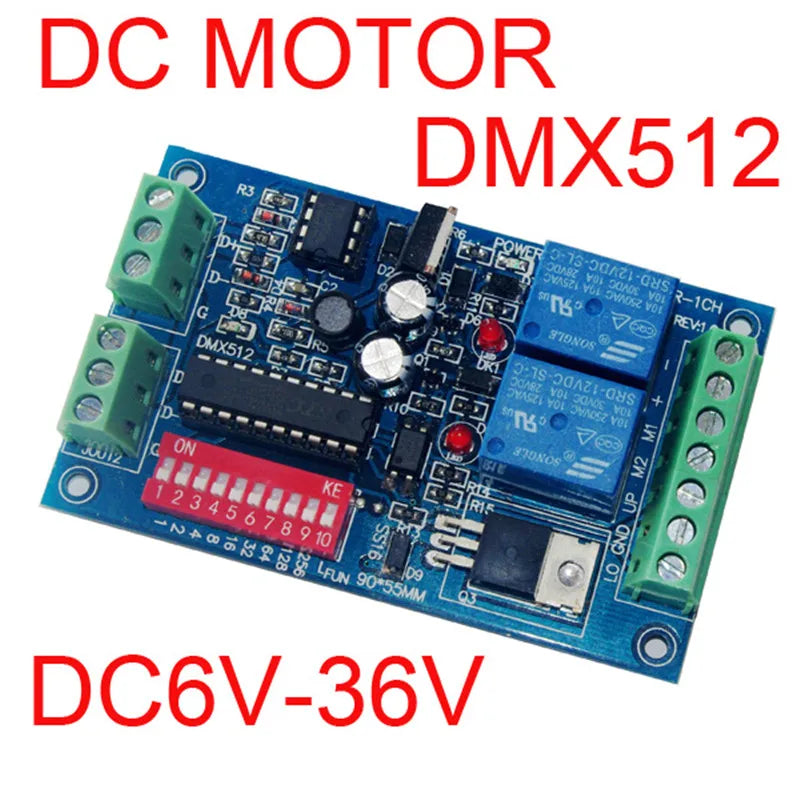 Contrôleur moteur DC DMX à canal unique