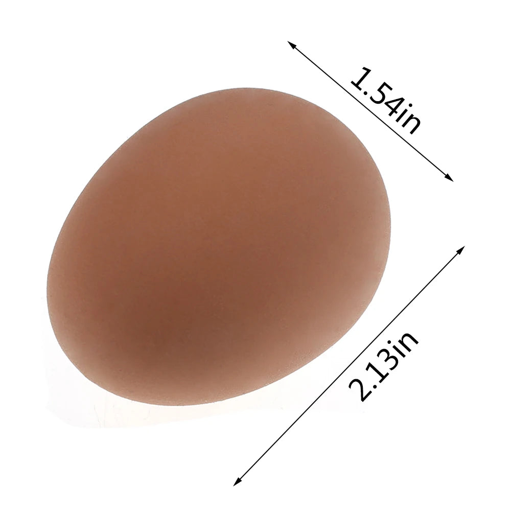 Novelty Bouncy Egg Rubber Toy – Realistic Farm Hatching Egg 🥚 