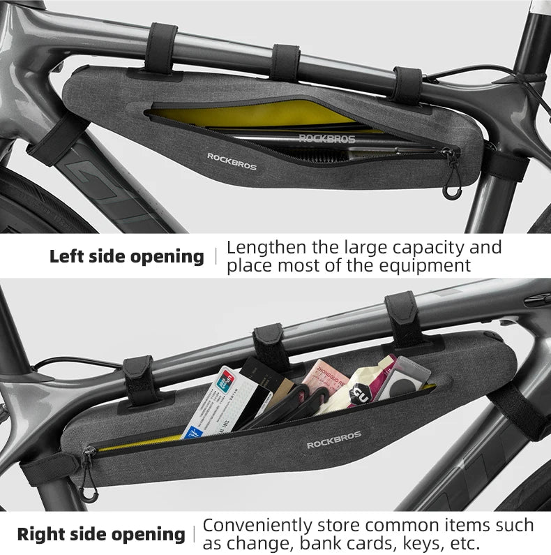 1.5L Waterproof Bike Frame Bag with 43cm Length