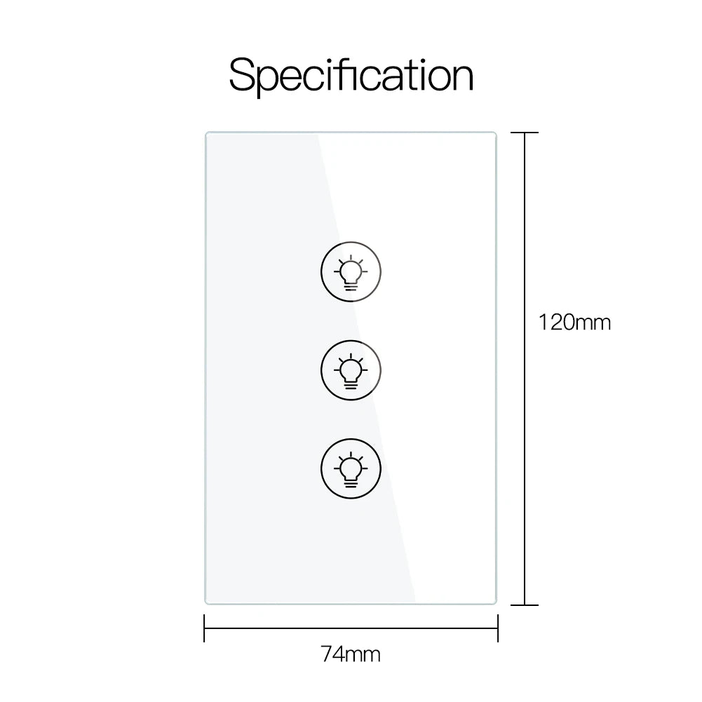 MOES Smart Dimmer Switch ZigBee Tuya, 1/2/3 Gang Control, Alexa Google Home Compatible, APP Remote Dimming