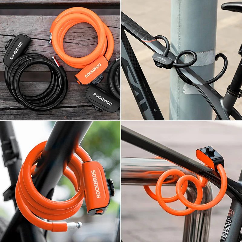 Steel Cable Bike Lock with Keyless Quick Lock
