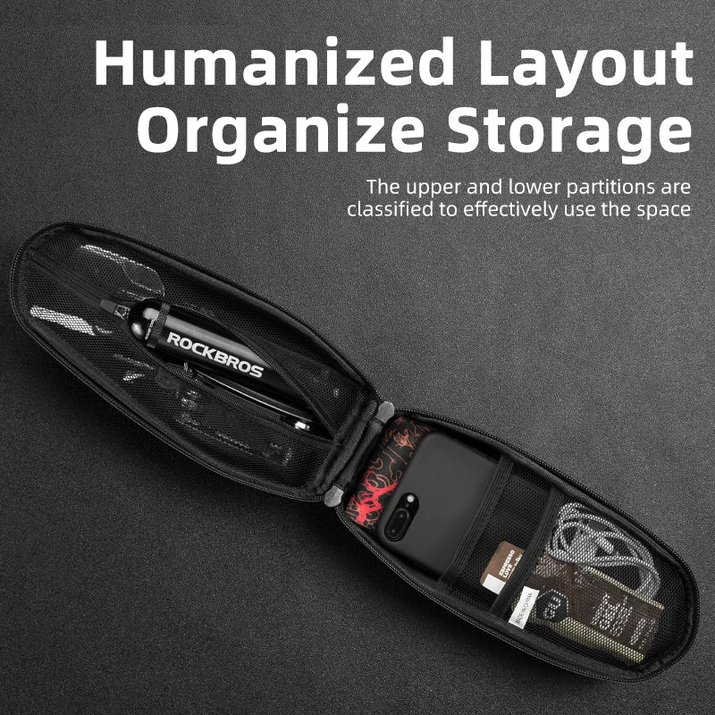 Waterproof Front Frame Bike Bag for MTB and Road Bikes