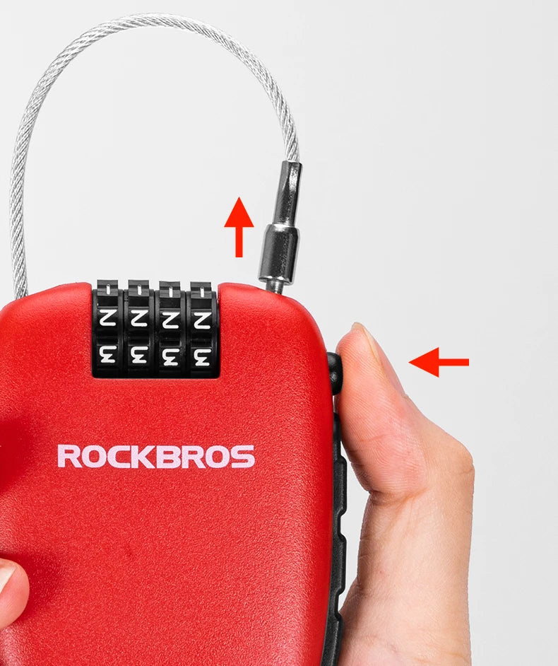 Steel Cable Password Lock for Bike and Helmet