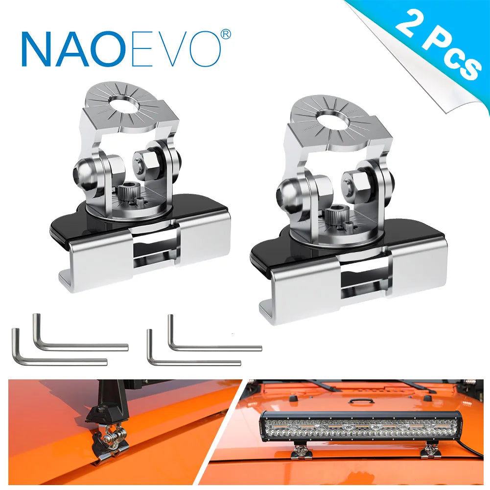 Luz de Barra LED NAOEVO de 7 Polegadas para Todo-o-Terreno 240W 12V 24V Feixe Combinado Lâmpada de Trabalho LED Suporte para Niva Lada 4x4 Camioneta Acessórios para ATV