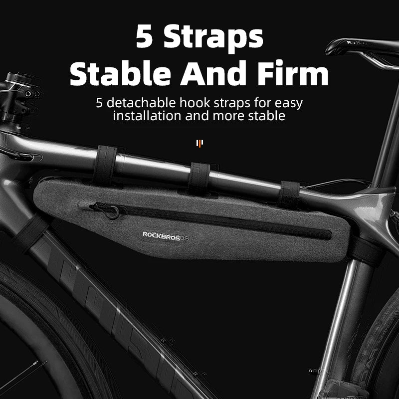 1.5L Waterproof Bike Frame Bag with 43cm Length