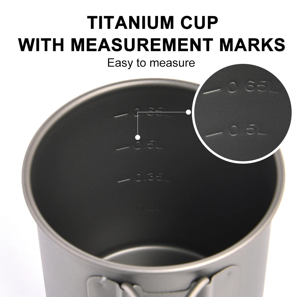 Camping Titanium Mug 0.6L