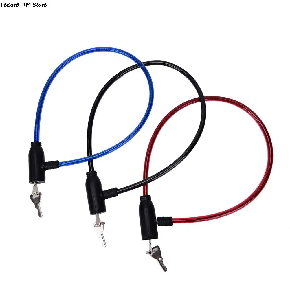 Keyed Bicycle Cable Lock with Two Keys