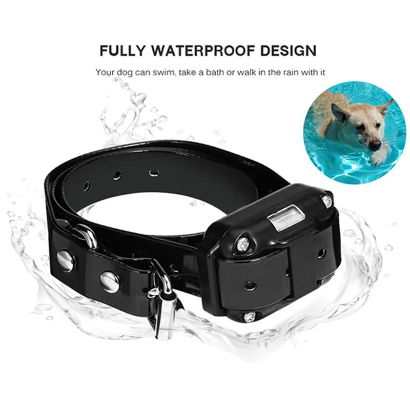 Electric Dog Training Collar Waterproof Dog Bark Collar Pet With Remote Control Rechargeable Anti Barking Device All Size Dogs Spy-shop.com