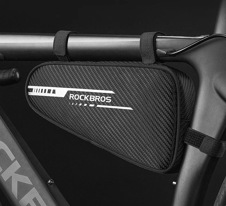 ROCKBROS 1.2L Bike Frame Triangle Bag Rainproof Reflective