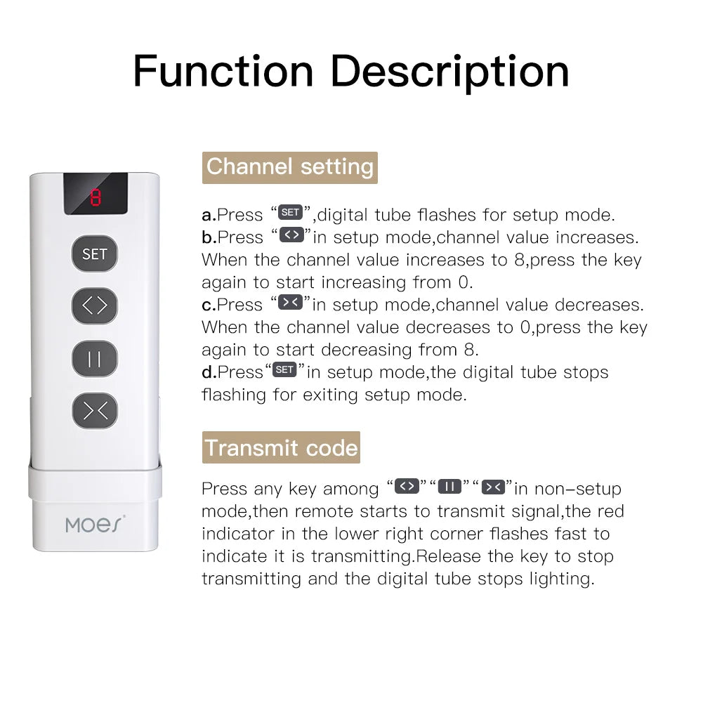 MOES ZigBee 3.0 Smart Curtain Switch Module Motorized Roller Shutter Blinds Motor Tuya Smart Life Alexa Echo Google Home