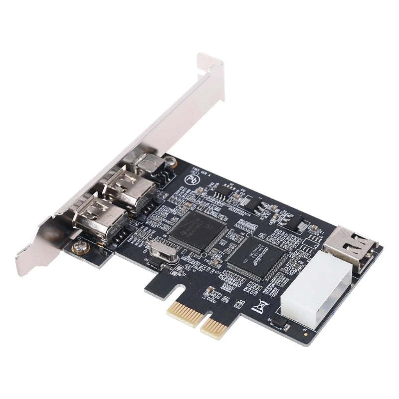 Drie-poorts PCIe FireWire uitbreidingskaart