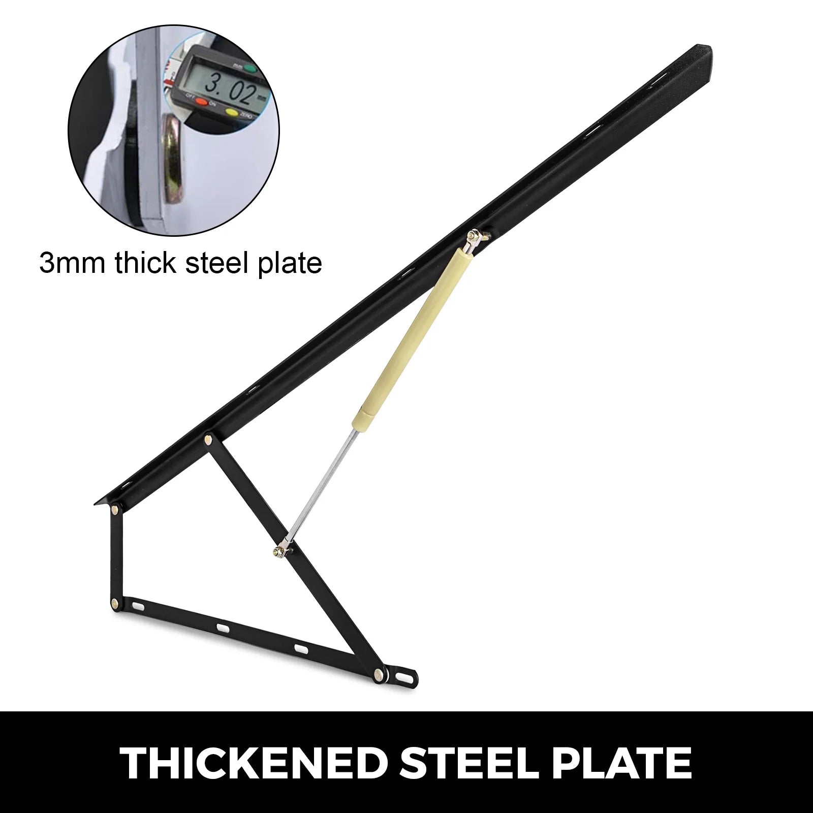 SucceBuy sæt med 5FT 4FT tung pneumatisk opbevaringsseng løftemekanisme gasfjeder støtte hængsel seng sofa opbevaringsplads besparelse