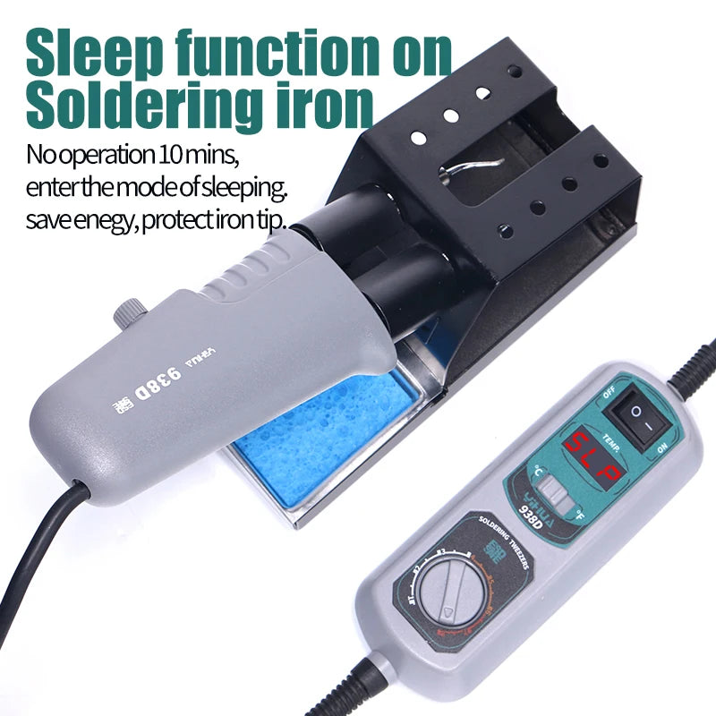 938D Heated Tweezer Soldering Station - Plug Options