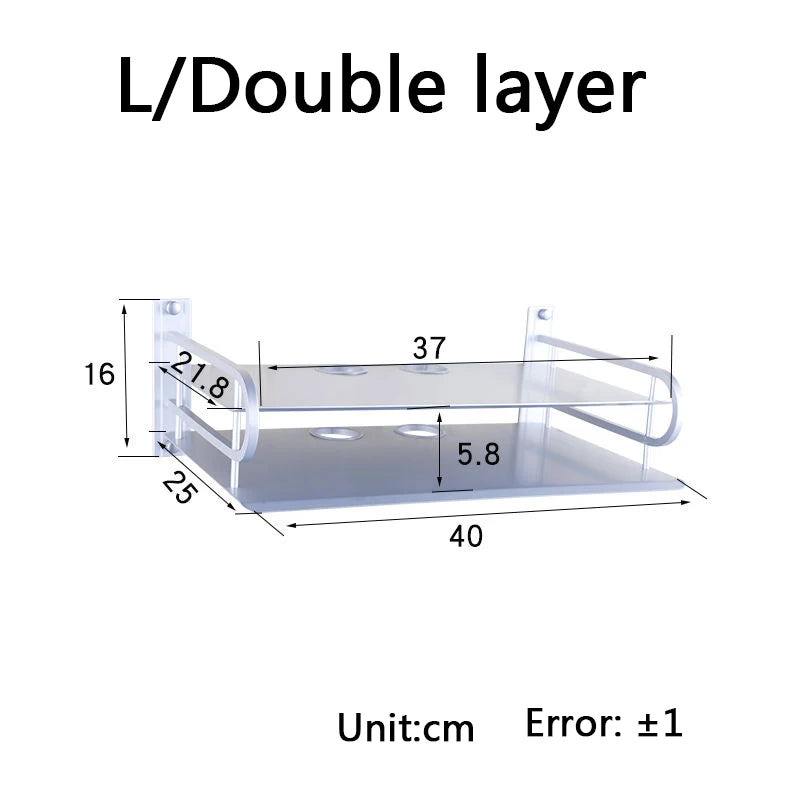 Metal Wall Shelves for Routers and TV Boxes