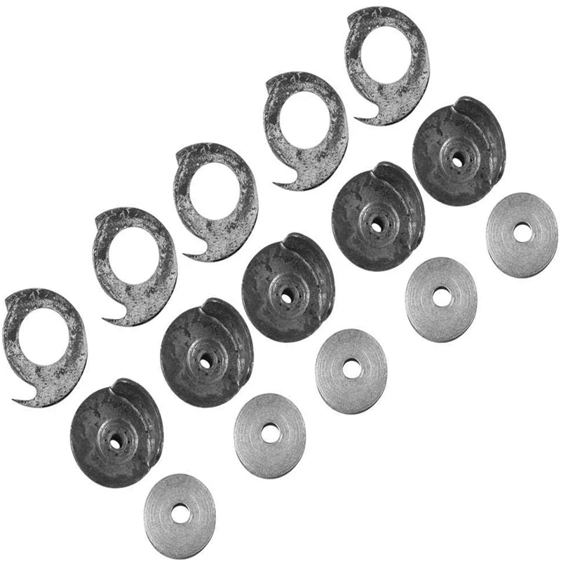 5 Set Hand-cranked Shoe Mending Machine Parts 5 Bobbin Cases 5 Bobbins 5 Chassis Spool Shuttle Bobbin Repair Sewing Accessories