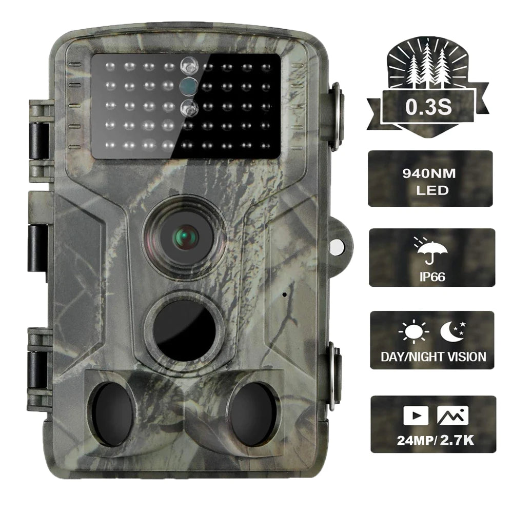 HC802A Wireless Trail Camera, 24MP Night Vision Wildlife Camera