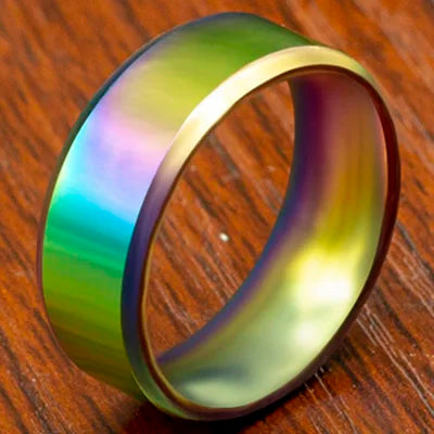 Men's Titanium Steel Ring – Classic Black Wedding Band