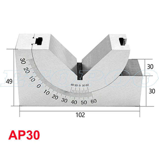 Adjustable Angle V-Block - AP25/AP30/AP46