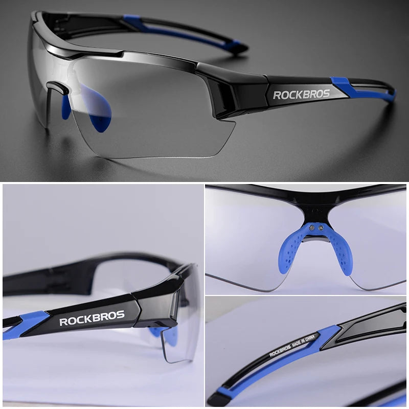 Photochromic Cycling Sunglasses with UV400 Protection