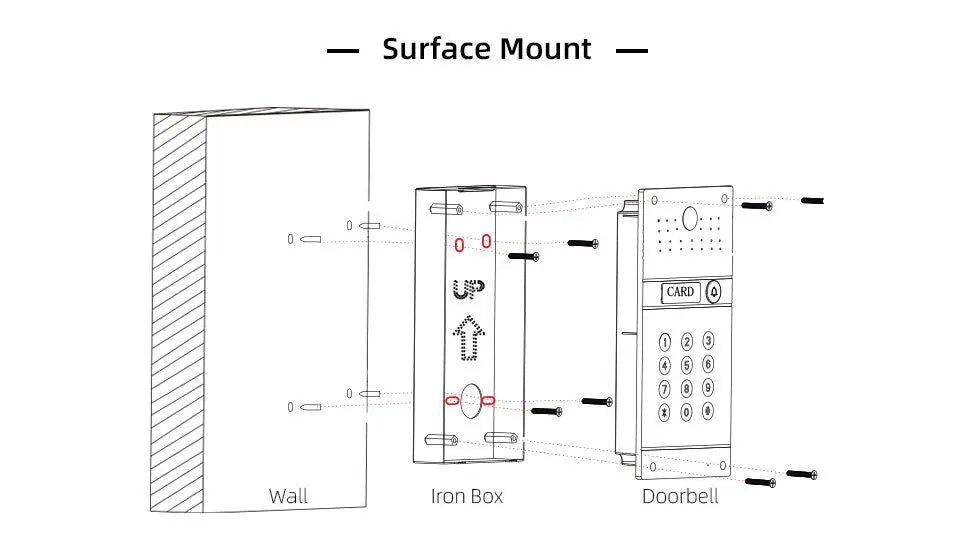 Jeatone 1080P Tuya WiFi Video Intercom RFID Code Keypad Doorbell Cam 7 Inch Home Security Video Door Phone Access Control System Spy-shop.com