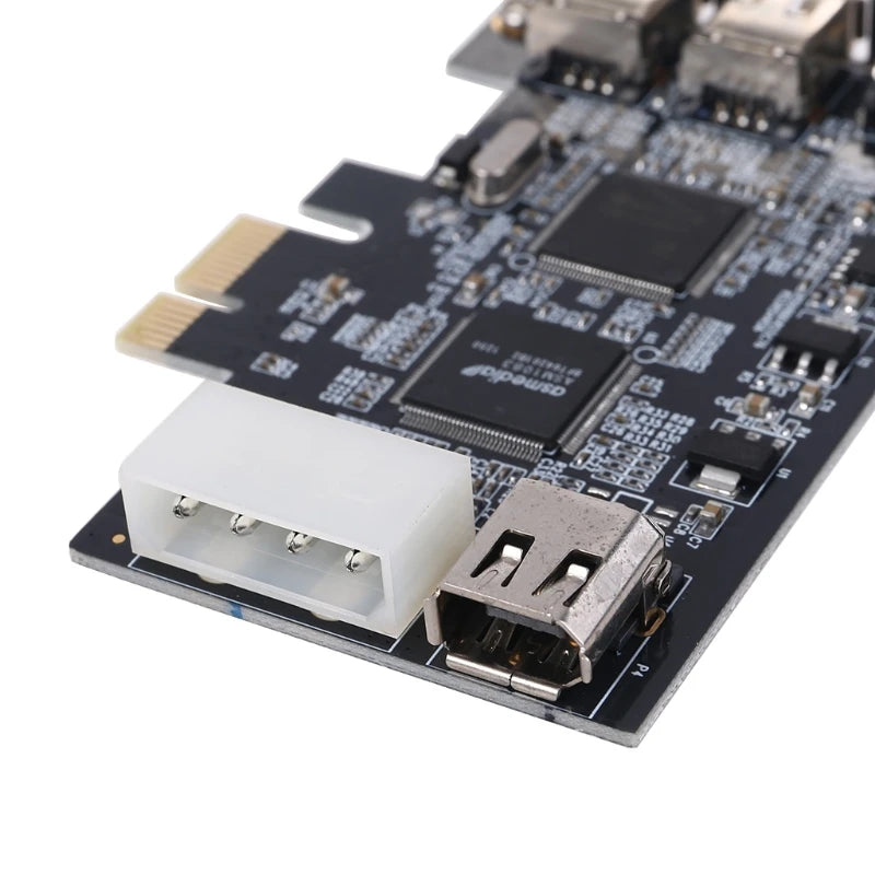 Drie-poorts PCIe FireWire uitbreidingskaart