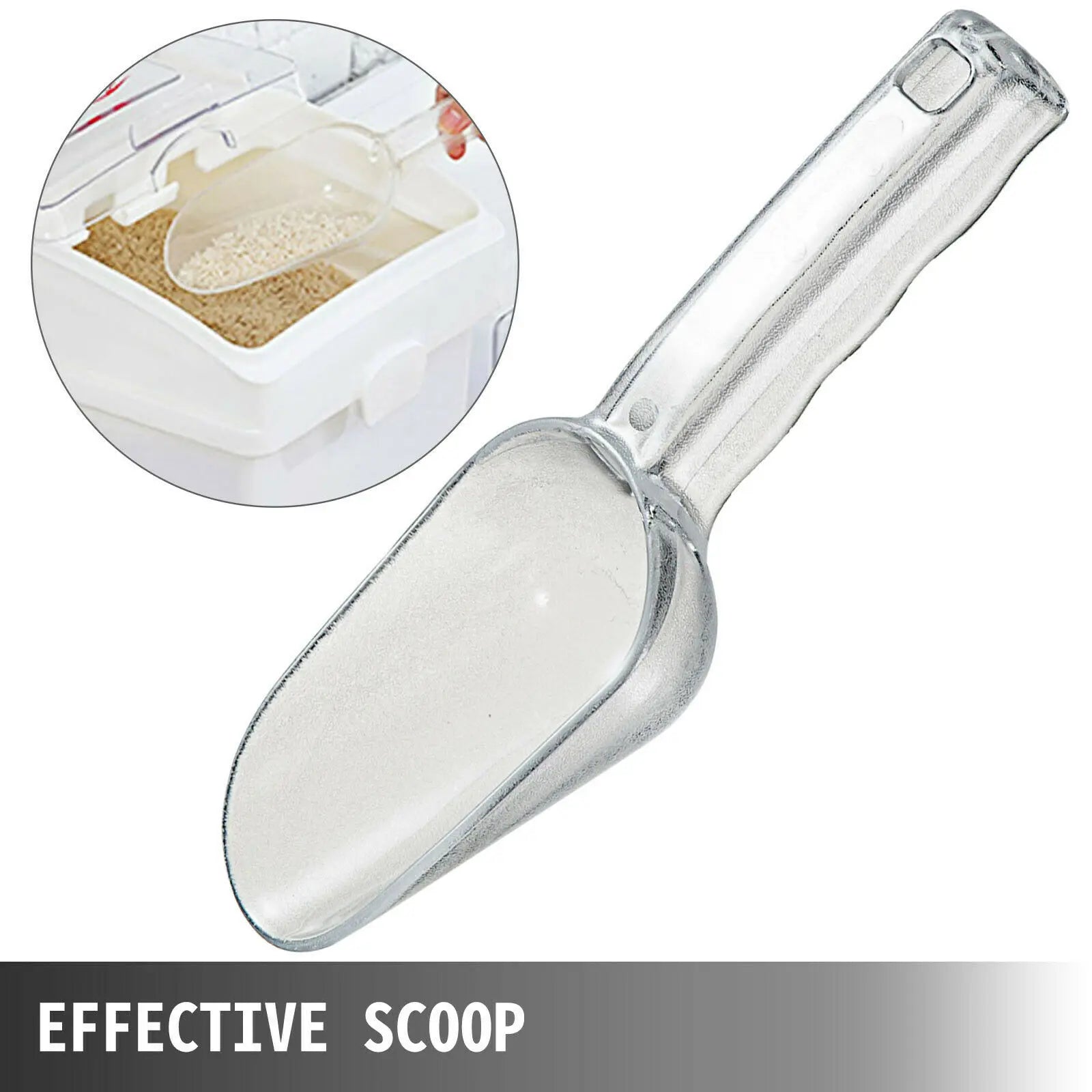 25L Ingredient Storage Bins with Wheels, Scoop & Sealed Lids