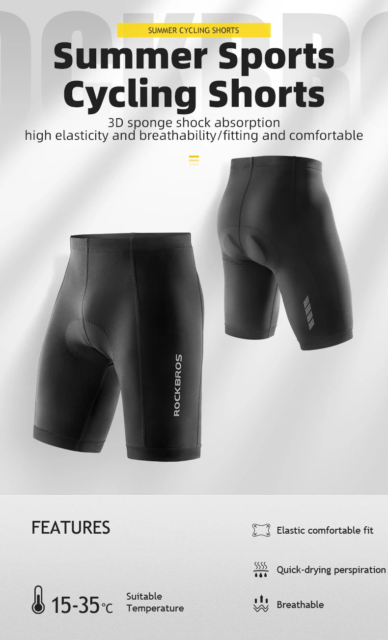 Cycling Shorts with 3D Gel Pad Breathable Quick-Dry Bike Tights