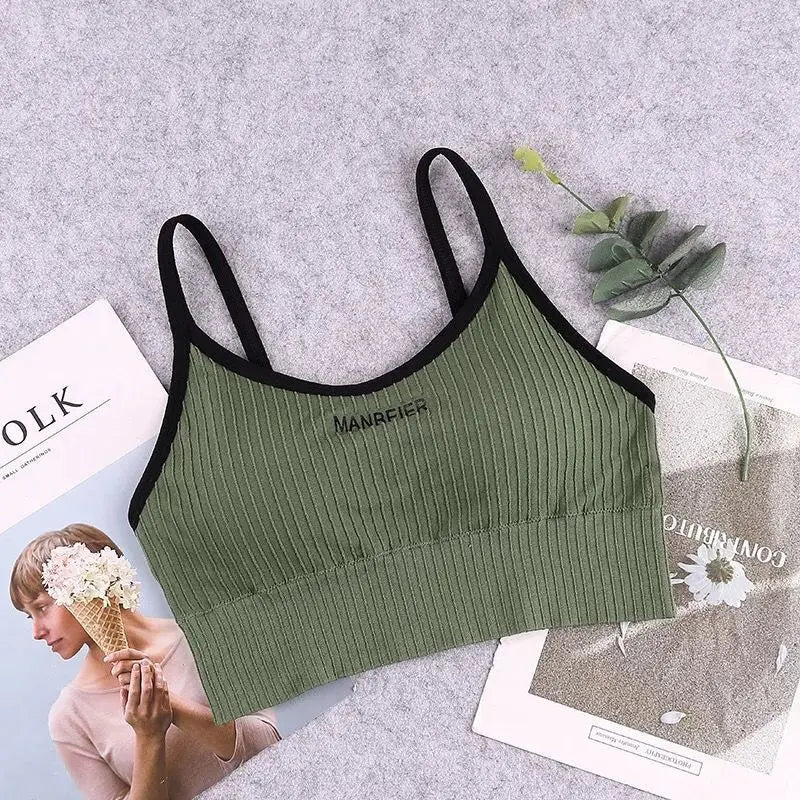 Braletă crop din bumbac – Opțiuni de culoare