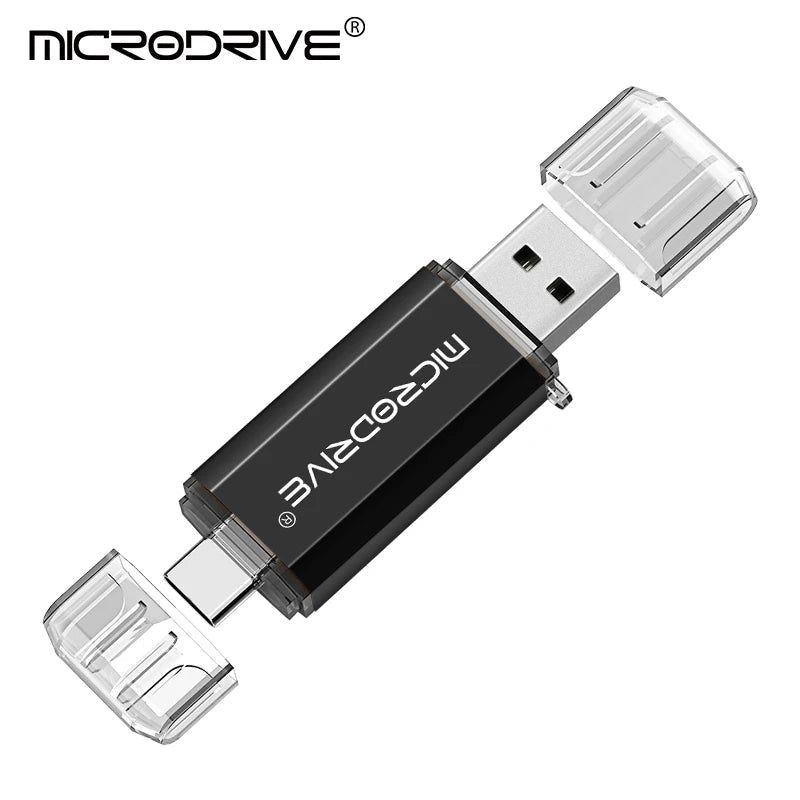 Type C USB Flash Drive OTG 2 IN 1 USB 2.0 Micro USB Pen Drive 128GB 64GB 32GB 16GB 8GB 4GB Pendrive Flash Drive 