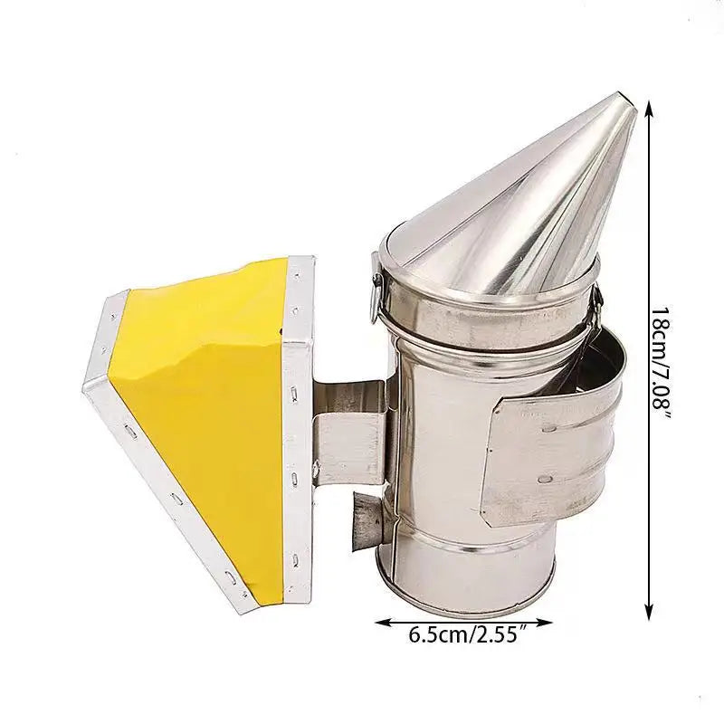 Stainless-Steel Bee Smoker with Bellows and Hanging Hook