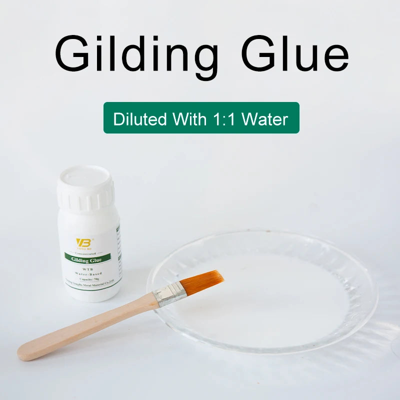 Water-Based Gilding Glue and Varnish, 70 g Options