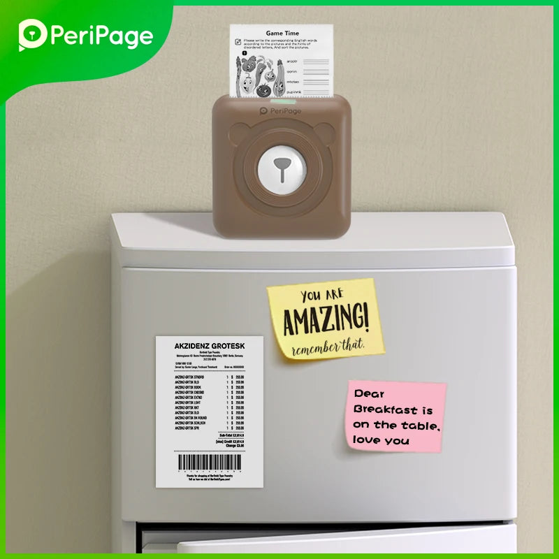 7 Colors Peripage A6 304DPI Mini Photo Printer Notes Sticker Label Printing Machine Bluetooth Portable Wireless Printer Marker 
