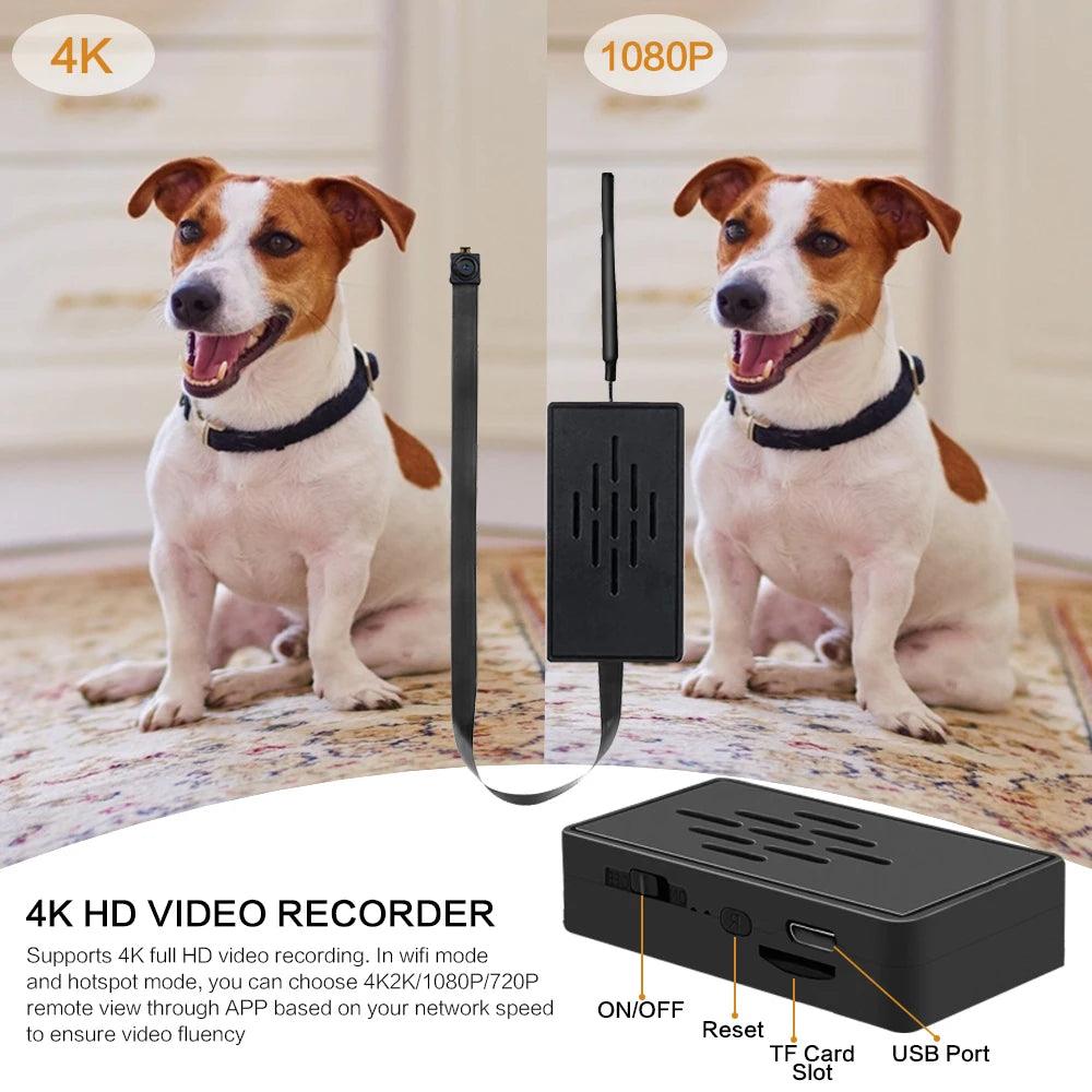 HD 1080P WiFi IP Mini telecamera Videoregistratore Sicurezza domestica in tempo reale Micro videocamera Modulo 4K fai da te Controllo remoto di movimento TF nascosto