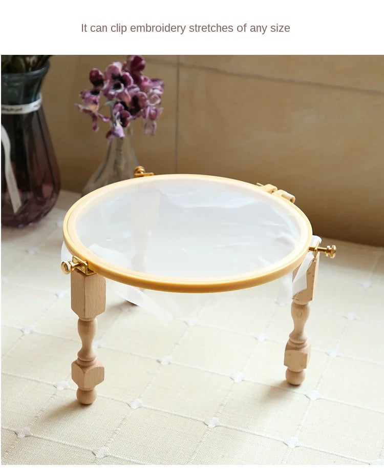 Stand in legno per cerchio ricamo e accessori