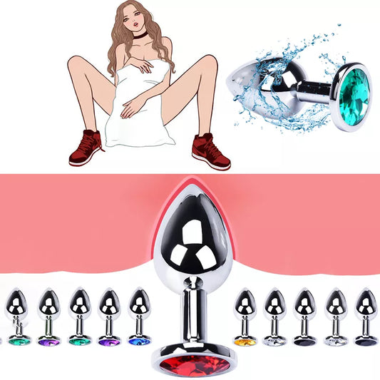 Seks vibrator Kovinske analne igrače za ženske Izdelki za odrasle spolne odnose za S moške Butt Plug iz nerjavečega jekla Analni čep Seks igrače Analni dildoIgrače