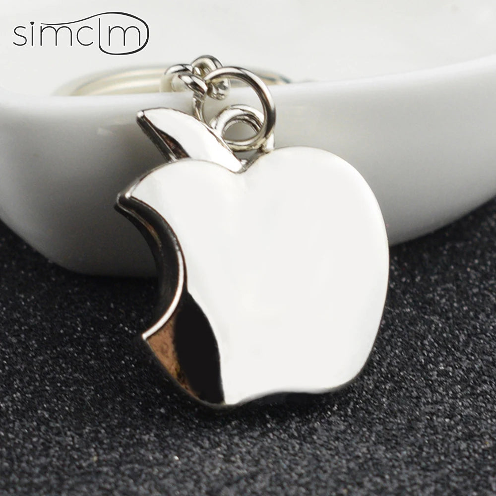clearance sale Apple Car Keychain Gadgets for Men Dentist Costume Pendant Metal Keychains for Men Gifts Key Ring Trinket