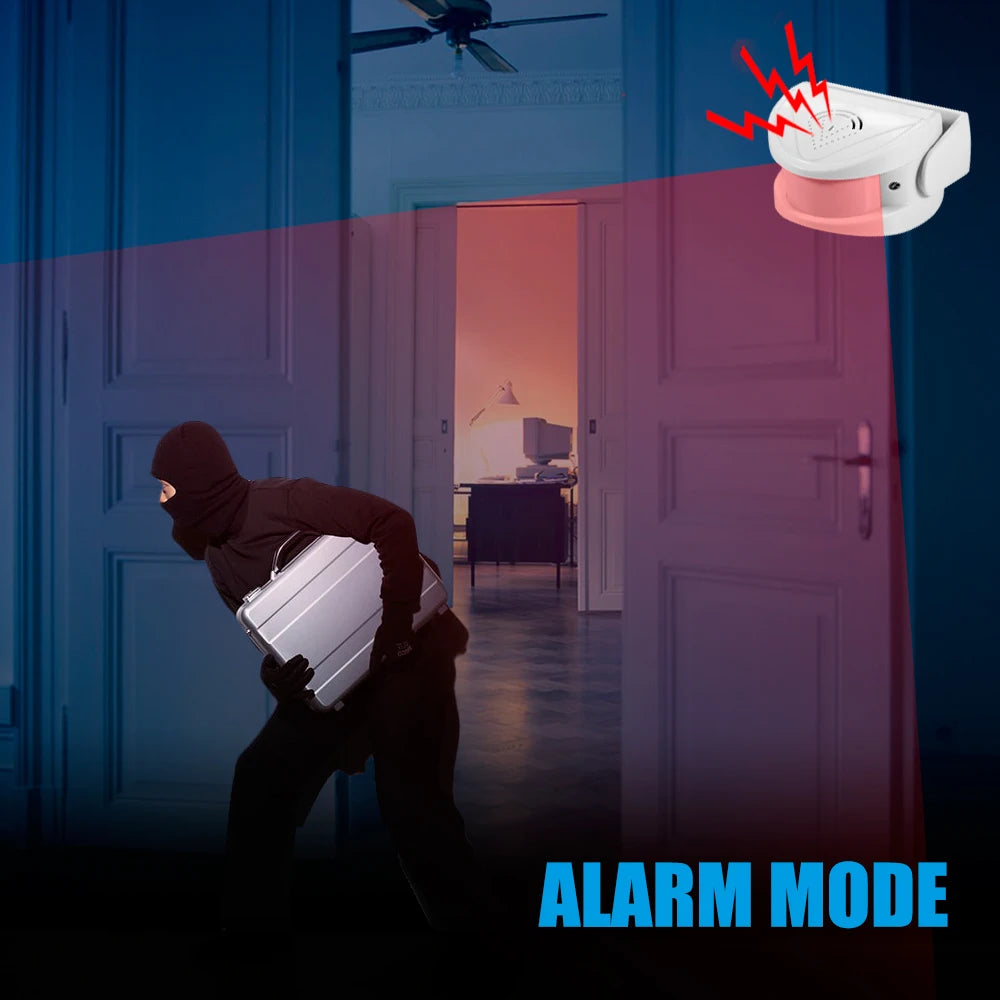 PIR Motion Sensor Doorbell Chime Alarm with 32 Sounds