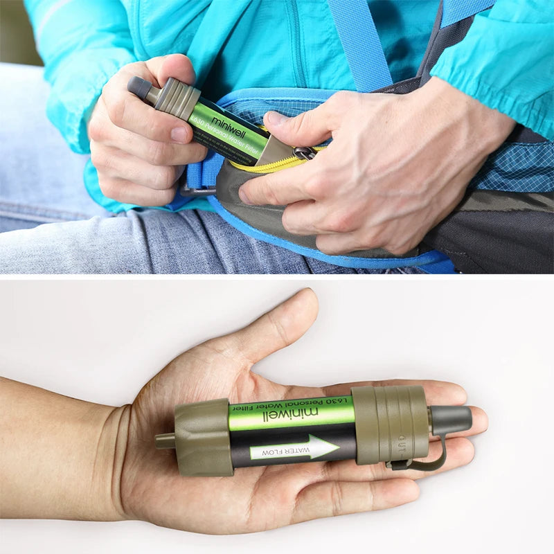Portable Outdoor Water Filter Kit with Bag